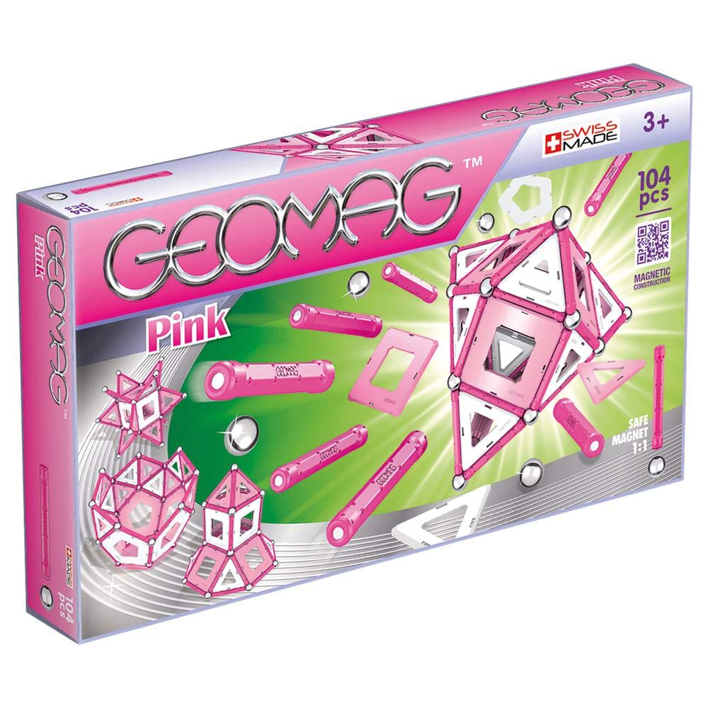 Amazon.com: Geomag Pink 104Piece Stacking Toy : Toys & Games